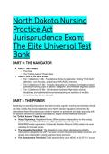 2026&sol;2027 North Dakota Nursing Practice Act Jurisprudence Exam&colon; The Elite "S-Tier" Universal Test Bank &lpar;55&plus; Q&A&rpar;
