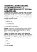D072 MODULE 4 QUESTIONS AND ANSWERS WITH COMPLETE SOLUTIONS 100&percnt; CORRECT RATED A&plus; &vert;&vert;UPDATED 2026 