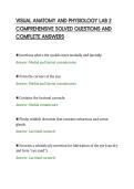 VISUAL ANATOMY AND PHYSIOLOGY LAB 2&NewLine;COMPREHENSIVE SOLVED QUESTIONS AND&NewLine;COMPLETE ANSWERS&NewLine;