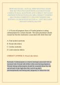 NRNP 6552 EXAM &sol; ACTUAL NRNP 6552 FINAL EXAM 2026&sol;2027 PRACTICE QUESTIONS ACCURATE EXAM COMPLETE REAL QUESTIONS AND CORRECT DETAILED ANSWERS WITH RATIONALES &lpar;100&percnt; CORRECT VERIFIED SOLUTIONS&rpar; CURRENTLY UPDATED VERSION 2026 EDITION &vert;GUARANTEED SUCCESS A&plus; &vert;J