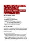 2026&sol;2027 S-Tier Elite Test Bank&colon; WGU C214 Financial Management Mastery Protocol &lpar;22&plus; Verified Q&A with Deep Rationale&rpar;