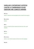 WARDLAWS CONTEMPORARY NUTRITION&NewLine;CHAPTER 16 COMPREHENSIVE SOLVED&NewLine;QUESTIONS AND COMPLETE ANSWERS