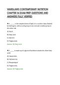 WARDLAWS CONTEMPORARY NUTRITION&NewLine;CHAPTER 16 EXAM PREP QUESTIONS AND&NewLine;ANSWERS FULLY VERIFIED