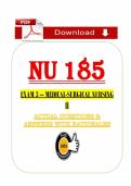 NU 185 Exam 3 Medical-Surgical Nursing II &lpar;PDF&rpar; &vert; &lpar;2026&rpar; Exam Questions &vert; Nursing &vert; Chamberlain University