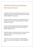 ITN 260 Final Exam Study Questions With Correct Answers 