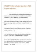 ITN 267 Midterm Exam Questions With Correct Answers 