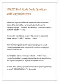 ITN 267 Final Study Guide Questions With Correct Answers 
