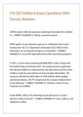 ITN 267 Midterm Exam Questions With Correct Answers