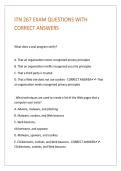 ITN 267 EXAM QUESTIONS WITH CORRECT ANSWERS 