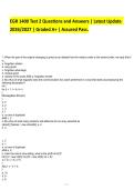 EGR 1400 Test 2 Questions and Answers &vert; Latest Update&NewLine;2026&sol;2027 &vert; Graded A&plus; &vert; Assured Pass&period;