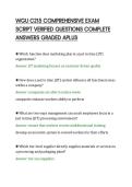 WGU C215 COMPREHENSIVE EXAM&NewLine;SCRIPT VERIFIED QUESTIONS COMPLETE&NewLine;ANSWERS GRADED APLUS