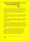 GISP EXAM QUESTIONS &NewLine;AND ANSWERS 2026 - &NewLine;2027 