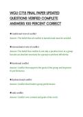 WGU C715 FINAL PAPER UPDATED&NewLine;QUESTIONS VERIFIED COMPLETE&NewLine;ANSWERS 100 PERCENT CORRECT