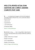 WGU C715 UPDATED ACTUAL EXAM&NewLine;QUESTIONS AND CORRECT ANSWERS&NewLine;COMPLETE STUDY GUIDE