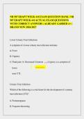 NR 507 EDAPT WEEK 4-8 EXAM QUESTION BANK &vert; NR&NewLine;507 EDAPT WEEK 4-8 ACTUAL EXAM QUESTIONS&NewLine;WITH CORRECT ANSWERS &vert; ALREADY GARDED A&plus; &vert;&NewLine;BRAND NEW 2026&sol;2027