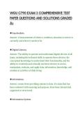 WGU C790 EXAM 3 COMPREHENSIVE TEST&NewLine;PAPER QUESTIONS AND SOLUTIONS GRADED&NewLine;A&plus;