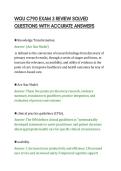 WGU C790 EXAM 3 REVIEW SOLVED&NewLine;QUESTIONS WITH ACCURATE ANSWERS
