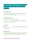 WGU C810 ACTUAL TEST PAPER UPDATED&NewLine;COMPLETE QUESTIONS WITH VERIFIED&NewLine;ANSWERS
