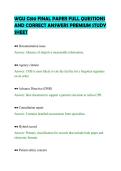 WGU C810 FINAL PAPER FULL QUESTIONS&NewLine;AND CORRECT ANSWERS PREMIUM STUDY&NewLine;SHEET