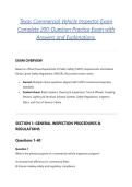 Texas Commercial Vehicle Inspector Exam Complete 200-Question Practice Exam with Answers and Explanations&period;