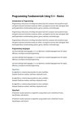 Programming Fundamentals in C&plus;&plus;