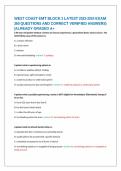 WEST COAST EMT BLOCK 3 LATEST 2026 EXAM 360 QUESTIONS AND CORRECT VERIFIED ANSWERS&rpar;&vert;ALREADY GRADED A&plus;