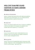 WGU C957 EXAM PREP SOLVED&NewLine;QUESTIONS ACCURATE ANSWERS&NewLine;PREMIUM REVIEW