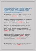 PROGRESSIVE CARE RN A EXAM &vert;&vert; 2026&sol;2027 ACTUAL EXAM&NewLine;QUESTIONS AND 100&percnt; CORRECT ANSWERS ALREADY&NewLine;GRADED A&plus; &vert; LATEST AND COMPLETE UPDATE WITH&NewLine;VERIFIED SOLUTIONS &vert;&vert; ASSURED PASS&period; 