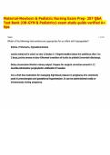 Maternal-Newborn & Pediatric Nursing Exam Prep- 297 Q&A Test Bank &lpar;OB-GYN & Pediatrics&rpar; exam study guide verified A&plus; tips