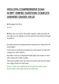 WGU D196 COMPREHENSIVE EXAM&NewLine;SCRIPT VERIFIED QUESTIONS COMPLETE&NewLine;ANSWERS GRADED APLUS