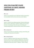 WGU D196 EXAM PREP SOLVED&NewLine;QUESTIONS ACCURATE ANSWERS&NewLine;PREMIUM REVIEW