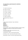 PN 1005 FINAL QUESTIONS WITH VERIFIED ANSWERS
