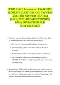 LETRS Unit 1 Assessment EXAM WITH ACCURATE QUESTIONS AND ANSWERS &lpar;VERIFIED ANSWERS&rpar; &vert; LATEST &lpar;2026&sol;2027&rpar; UPDATED VERSION &vert; 100&percnt; GUARANTEED PASS &lbrace;JUST RELEASED&rcub;