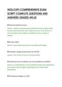 WGU D391 COMPREHENSIVE EXAM&NewLine;SCRIPT COMPLETE QUESTIONS AND&NewLine;ANSWERS GRADED APLUS