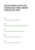 WGU D391 UPDATED ACTUAL EXAM&NewLine;QUESTIONS AND CORRECT ANSWERS&NewLine;COMPLETE STUDY GUIDE