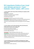 RN Comprehensive Predictor Exam &lpar;PDF&rpar; &vert; 2026 Exam Questions &vert; Study Guide