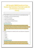 LMR Georgette PMHNP BoardActual Exam&NewLine;Review &vert; High-Yield Board Prep&vert; latest update this&NewLine;year Download now and pass&NewLine;first try