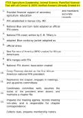 FTCE Agriculture &lpar;Leadership&comma; Animal Science&comma; Plant&sol;Soil Science&rpar; Test with all Correct & 100&percnt; Verified Answers &vert;Already Graded A&plus;