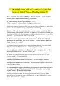 FTCE K-6 Math Exam with all Correct & 100&percnt; Verified Answers &vert;Latest Version &vert;Already Graded A&plus;
