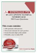 ATI Capstone Maternal Newborn &lpar;PDF&rpar; &vert; &lpar;2026&rpar; RN Questions &vert; ATI Review