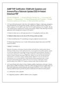 AANP FNP Certification  EXAM with Questions and &NewLine;Answers&sol;Plus a Rationale Updated 2026 A&plus;&sol;Instant &NewLine;Download PDF 