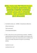 Wilkes University FNP NSG554 Exam 1 WITH ACCURATE QUESTIONS AND ANSWERS &lpar;VERIFIED ANSWERS&rpar; &vert; LATEST &lpar;2026&sol;2027&rpar; UPDATED VERSION &vert; 100&percnt; GUARANTEED PASS &lbrace;JUST RELEASED&rcub;