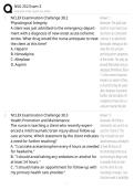 NSG 252 EXAM 3 &comma;INTERCRANIAL&comma;INFLAMMATION&comma;MOBILIT Y EXAM WITH CORRECT ACTUAL QUESTIONS AND CORRECTLY WELL DEFINED ANSWERS LATEST ALREADY GRADED A&plus;