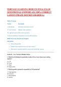 PORTAGE LEARNING BIOD 151 FINAL EXAM QUESTIONS & ANSWERS ALL 100&percnt; CORRECT LATEST UPDATE 2022&sol;2023 GRADED A&plus;
