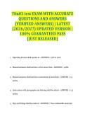 Tfm03 test EXAM WITH ACCURATE QUESTIONS AND ANSWERS &lpar;VERIFIED ANSWERS&rpar; &vert; LATEST &lpar;2026&sol;2027&rpar; UPDATED VERSION &vert; 100&percnt; GUARANTEED PASS &lbrace;JUST RELEASED&rcub;