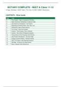 Botany Complete 15 Pages - Plant Kingdom to Families &vert; NEET Mind Maps &plus; PYQ &vert; NCERT Class 11-12&NewLine;
