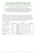 Georgia Forest Pest Control Category 23 Exam 2026-2027 QUESTIONS AND ANSWERS ALREADY GRADED&NewLine;A&plus;&period; 100&percnt; Verified Solutions &vert; Updated Per Latest Guidelines &vert; Graded A&plus;