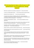 FTCE &lpar;K-6&rpar; Questions for Science with all Correct & 100&percnt; Verified Answers &vert;Actual Complete Exam &vert;Already Graded A&plus;