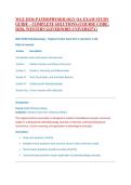 WGU D236 PATHOPHYSIOLOGY OA EXAM STUDY GUIDE &ndash; COMPLETE SOLUTIONS &lpar;COURSE CODE&colon; D236&comma; WESTERN GOVERNORS UNIVERSITY&rpar;