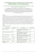 NU 189 Med-Surg II Exam 1-4 & Final QUESTIONS AND ANSWERS ALREADY GRADED A&plus;&period; 100&percnt; Verified&NewLine;Solutions &vert; Updated Per Latest Guidelines &vert; Graded A&plus;
